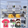 2015ELUCKY Machine de broderie à 2 têtes pour capuchon / T-shirt / Broderie plate